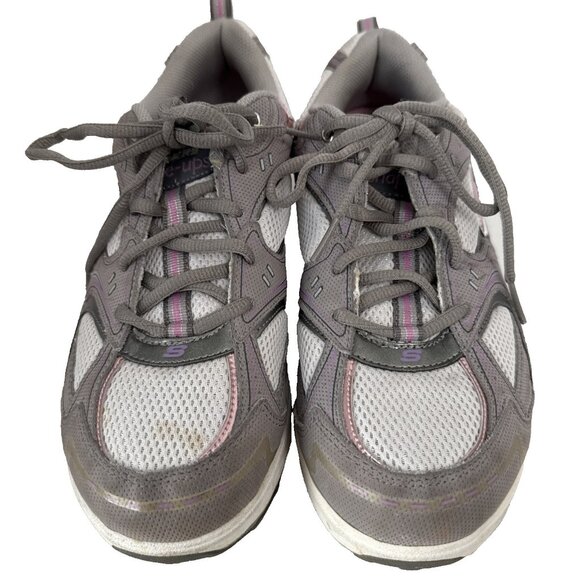 Skechers Shape-Up Women's Shoes Size 10 Grey Pink Sneakers Walking Toning 11806 - Picture 1 of 10